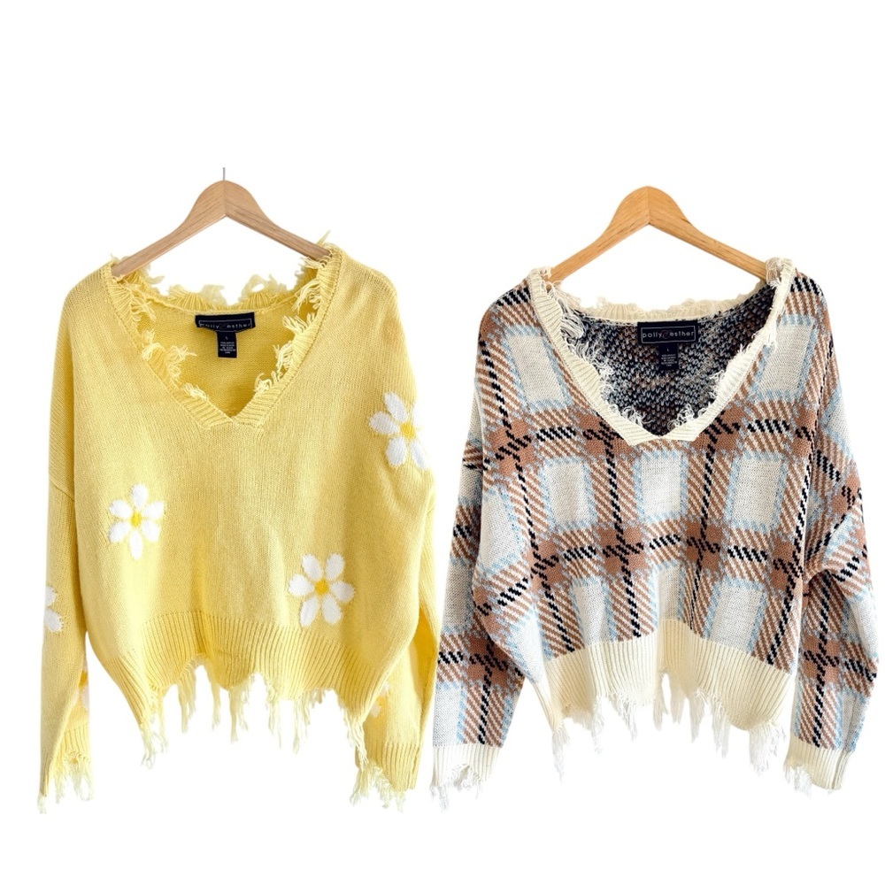 Set of 2 - Polly & Esther Cottagecore Sweaters